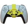 NiuLumea Mini volante 3D per PS5, controller di gioco compatto con gameplay realistico, per materiale PLA, 25,4 x 16,6 x 17,8 cm, per PlayStation 5 (giallo)