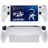 Generico Copertura protettiva in silicone con 2 tappi Thumpstick per PlayStation Portal, custodia protettiva antiscivolo, tappi per impugnatura del pollice, accessori lettore remoto per PS Portal (Bianco)