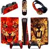 GALSOR Protettivo 62058 Per PS5 Console Disc Edition & Digital Sticker Vinyl Decal Cover Per Ps5 Controller & Charging Station & Headset & Media Remote Senza Bolle E Senza Residui(Disc Version)