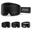 LECAGE Maschera Sci Fotocromatica Uomo Donna | Anti-Appannamento Senza Cornice | Design OTG Compatibile con Occhiali & Casco | Protezione UV400 per Sci, Snowboard & Outdoor Invernali