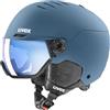 uvex wanted visor, casco da sci Unisex adulto, stone blue matt, 59-61 cm