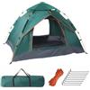 Putentfun Tenda da campeggio, tenda pop up per 3 persone, tenda a cupola per famiglie, 4 stagioni, grande, automatica, impermeabile, antivento, con 2 porte in rete, borsa portaoggetti per campeggio