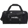 Under Armour UA Gametime Duffle SM - Borsa sportiva unisex, taglia unica, colore: nero, bianco