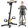 KOMFOTTEU Cyclette da Casa, Pedaliera per Anziani, Pedaliera Riabilitazione per Braccia e Gambe, Altezza e Livelli di Resistenza Regolabili, Cyclette da Allenamento con Cuscinetti Antiscivolo