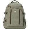 Troop London TRP0257 Troop London Classic Canvas Laptop Backpack - Large - Khaki