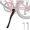 Fancysky Cavalletto Bici, Rastrelliera Biciclette, universale, Piedino in Gomma Antiscivolo, Cavalletto per Bici in Alluminio Regolabile per 24-26 Bici, BMX, MTB