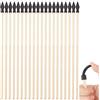 BENECREAT Frecce di bambù con Punte in Gomma Morbida, Freccia Giocattolo in bambù da 33cm con Punta in Gomma Morbida, Ideale per Il Tiro con L'Arco e Il Gioco All'Aperto