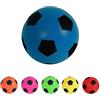 HTI Fun Sport Softball - Palla da calcio, misura 5, 20 cm, per interni ed esterni, in gommapiuma, per ore di divertimento, per adulti, ragazzi e ragazze di tutte le età (Blue)