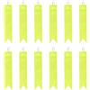 PATIKIL Riflettore di Sicurezza 6x1, 12 Pezzi Riflettore Portachiavi Riflettente Riflettente per Zaini Ciclismo Corsa Sedie a Rotelle, Giallo Fluorescente Intenso