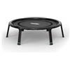 BERG Trampolino fitness 110 pieghevole per interni, trampolino per fitness, cardio e yoga, portata fino a 120 kg, telaio leggero in magnesio, diametro 110 cm, nero