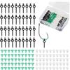 Frdhee 140 Pezzi Viti Esche da Pesca Set Carpfishing Accessori, 40 Stück Gewinde Boilie Köder Schrauben 100 Stück Angelhaken Stopper Köder Ring Karpfenangeln Angelzubehör