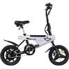 YOBACARID Bicicletta elettrica da 14 pollici, per adulti, 250W motore con portata di 35 - 45 KM, mini bici elettrica con 3 modalità di guida, bici elettrica da 25 km/h per uomo e donna
