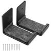 MiOYOOW 2 Pezzi Supporto da Parete per Snowboard, Porta Skateboard da Muro con Cuscinetti di Protezione, Espositore per Snowboard Longboard per Camera da Letto, Garage, Ufficio