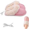 CAMEIRGOU Pantofole Riscaldate Elettriche, Scaldapiedi Elettrici USB, Scarpe Riscaldanti USB Unisex Per Inverno, Pantofole Riscaldate Antiscivolo A Riscaldamento Rapido Per Casa O Ufficio (rosa)