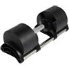 Donatif 1 Manubrio Regolabile 32 Kg, Manubrio Rivestito in Gomma e Impugnatura Acciaio, Attrezzi per Palestra e Home Gym 2-32Kg