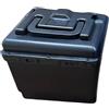harayaa Electric Bike Battery Box con Cassetta Batteria Impermeabile Box Porta Batteria Portatile con Maniglia Custodia Protettiva Rinforzata Pratico per E-bi, Rosso