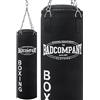 Bad Company Sacco da Boxe con Catena Heavy Duty in Acciaio I Punching Bag di Tela, Pieno I 80 x 30 cm