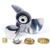CAPTAIN - elica in acciaio inossidabile 13 1/4X17 per fuoribordo Mercury, diametro 33,6 cm x passo 17, elica per motore di barca con 15 denti, elica destra per fuoribordo 40 50 70 Force 75 80 90 100