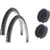 Qsweet 2 x Copertoni 700 x 38 + 2 x CAMERE COMPATIBILI OMAGGIO ideali per bicicletta City bike 28 / Olanda 28 / Trekking 28