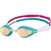 ARENA Airspeed Mirror Occhialini Nuoto da Gara Anti-Appannamento Unisex Adulto, Occhialini Piscina con Ampie Lenti, Protezione UV, 3 Ponti Nasali Intercambiabili, Guarnizioni Air Seals