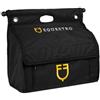 Equestro Borsa da Grooming con Barra di Supporto, Nera con Logo Giallo