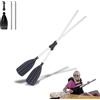 Hominas Kayak Paddle 2 pezzi in lega di alluminio doppia pagaia regolabile kayak canoa canoa canoa canadese barca a remi