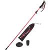 Hearda Bastoni Trekking Pieghevoli, Alluminio Bastoncino da Trekking Telescopico Bastoni Telescopici Antiurto Ultraleggero per Zaini da Campeggio (110-130cm,Rosa)