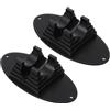 Abaodam Carrello per Ruote Monopattino, Rastrelliera per Scooter in Plastica Nero, Supporto Parcheggio Ruote 95-120 MM, 2 Unitá