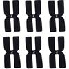 LeeQinersw 6 Pezzi/Set Strisce di Peso E Bilanciamento della Racchetta da Tennis, Barra di Bilanciamento in Silicone a Forma di Bilanciatore da 3 G, Nero