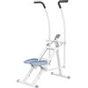 SPORTNOW Stair stepper pieghevole climber stairmaster per esercizi in palestra a casa, macchina verticale per allenamento del corpo con pedali regolabili e schermo LCD, macchina compatta per step,