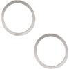 Zilimontt 2 rondelle distanziali in acciaio per tubo sterzo forcella da 1 1/8, spessore 0,3 mm × diametro esterno 28,6 mm, finitura argento, compatibile con cuffie da strada e montagna per bici