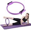 Bivwopei Anello per pilates, fitness, anello di resistenza, per esercizi di pavimento pelvico, body building, per allenamenti di pilates (viola)