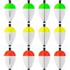 THKFISH Galleggianti scanalati per Pesca a Pesce Gatto, 12 Pezzi, galleggianti in Schiuma Antiscivolo per Pesca Santee Rig Crappie Panfish Bass Trota, 3 cm 5,1 cm (5,1 cm)
