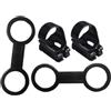 YARNOW Set 4 Pezzi Clips Snorkeling in Silicone e ABS, Supporto Cinturino e Lucchetto Boccaglio Regolabile, Porta Tubo Maschera Leggero e Smontabile per Attrezzatura Subacquea Immersioni
