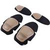 Uugood Set di Protezione Tattica per Ginocchiere Militari Accessori Tattici Protezioni per Ginocchiere e Gomitiere da Combattimento per Airsoft CS Caccia Paintball, Nero