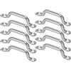 BORDSTRACT 10 Pezzi Gommini per Tetti in Acciaio Inox, Larghezza Maniglia 6 Mm/0,24", per Il Fissaggio di Barche, Sartiame per Kayak