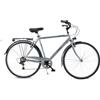Airbici Bicicletta da corsa Uomo Fusion Man 28. Bicicletta da uomo 6 velocità, telaio in acciaio, cerchi in alluminio, luci a LED, portapacchi, cavalletto.
