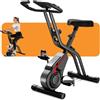 UMAY cyclette da casa pieghevole Ergometer, cyclette pieghevole 5-in-1 con Resistenza Magnetica a 16 Livelli, cyclette per casa Bici da Camera con Sedile Comodo, Massimo 136kg