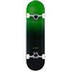 Rocket Skateboards Rocket Skateboard completo doppio tuffato, nero e verde, 20,3 cm