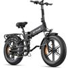 ENGWE Bicicletta Elettrica Pieghevole| 768Wh 16AH Durata 110KM| 20×4.0 Fat Tire|Sensore di Coppia| Sospensione Completa| 8 Velocità| ENGINE Pro 2.0 (Blu Notte)