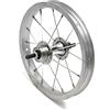 MANDELLI Ruota cerchio posteriore bici bicicletta bimbo/a 16x1,75 in alluminio, mozzo in acciaio, chiusura con dado, silver