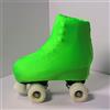 GISI Danza Copripattini in Lycra per Pattinaggio - 100% Made in Italy (S - Misura Pattini 34/36, Verde Fluo)