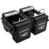POWERBLOCK Pro 100 EXP Stage 1 - Set di manubri regolabili - Da 1 a 18 kg per manubrio - Struttura in acciaio robusta, espandibile con kit di estensione - Adatto per un uso intensivo