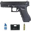 ECOMMUR Pistola VG1-A Gas blowback (6mm) | Pistola da softair calibro 6mm + bombola 0,20 + fodero + Green Gas (Potenza: 1 joule)