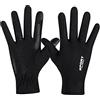 SHINROAD 1 paio di guanti da allenamento per tenere al caldo, guanti sportivi resistenti al freddo, neri, taglia M