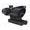 HWZ Tactical Hunting 4X32 ACOG Red or Green Fiber Chevron Reticle Optics Red or Green Illuminated Rifle Scope for Shooting