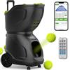 Generico PT-9001Pro Macchina Lanciapalle Tennis - App Control, 35 Punti Programmabili, Batteria 7-10h, 150 Palline, 20-140km/h, Allenatore Tennis Automatico Professionale (Nero)