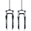ZTZ 26 x 4,0 Pollici Fat Tire MTB Sospensione Fork - Travel, 135 mm Spacing Hub,9 mm QR, Manuale Lockout Oil Spring Mountain Bike Front Fork, Ideale per Snow Beach XC Mountain Bikes