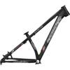 ZECHAO Telaio da Montagna in Lega di Alluminio 26/27,5 Pollici, Telaio con Perno Passante Boost Freni A Disco 148 MM Livello da Competizione/Accessori for Bici BMX(Black)