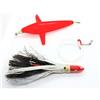 Pescasubito.com Kit Lenza Pronta Traina Altura Kona Nero Aeroplanino Teaser Divergente Pesca Lampuga Tonno Alletterato Aguglia Imperiale